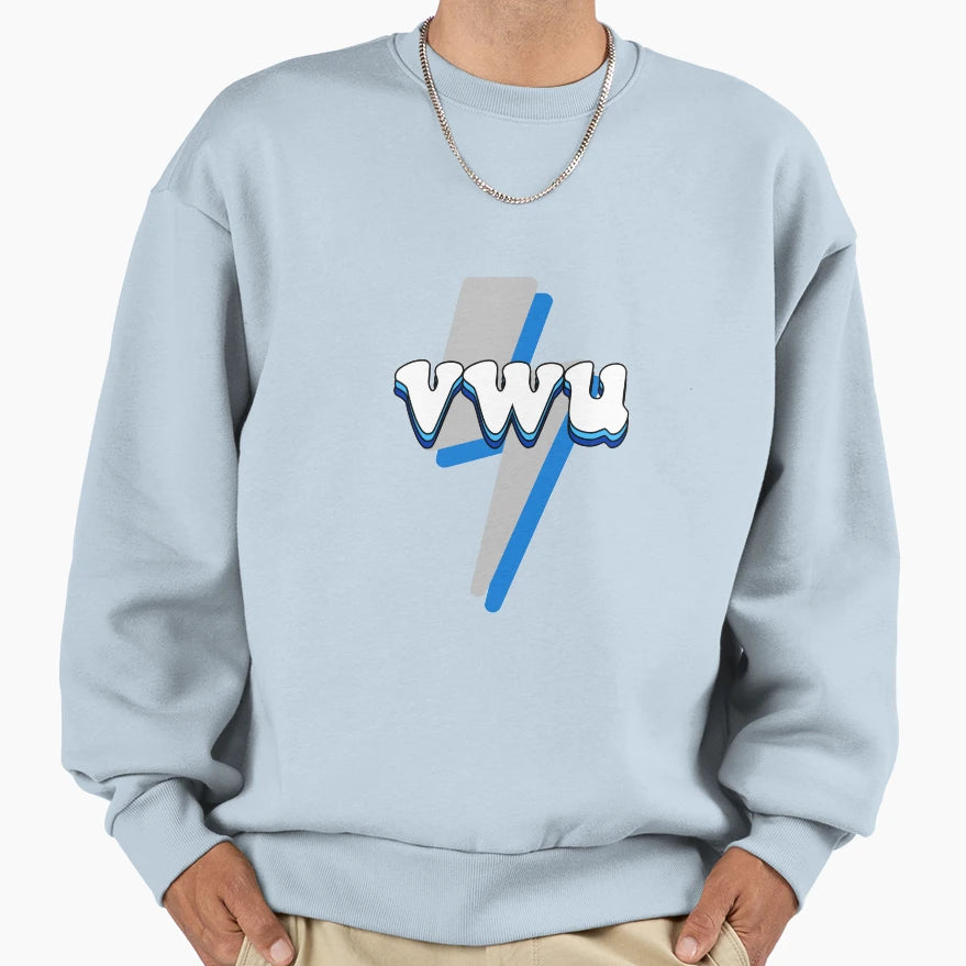 Virginia Wesleyan Lightning Bolt Sweatshirt - Trendy Graphic for Adults - T-Shirt, Sweatshirt, Hoodie