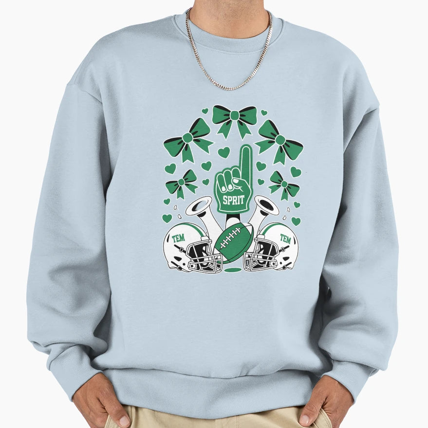 Football Cheer Mom Sister Coquette Sweatshirt - Minimalist Print Men Women - T-Shirt, Sweatshirt, Hoodie
