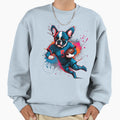 Copy French Bulldog Playing Sweatshirt - Streetwear Style Men Women - T-Shirt, Sweatshirt, Hoodie