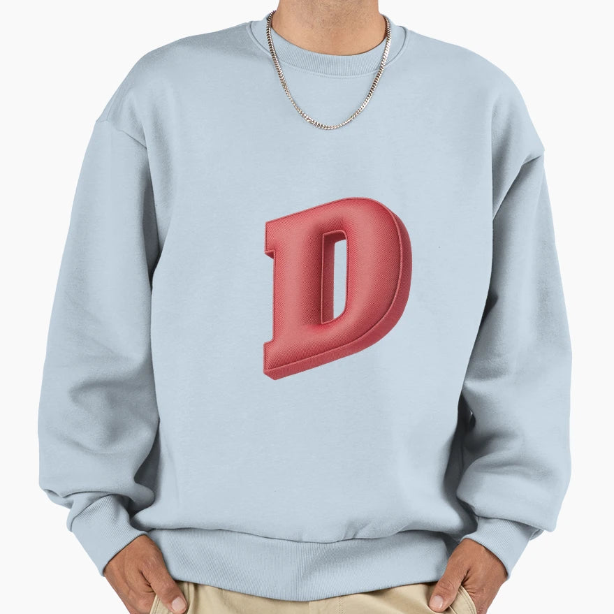 Floating Red Cushion Letter D 3D Sweatshirt - Unique Graphic Men Women - T-Shirt, Sweatshirt, Hoodie