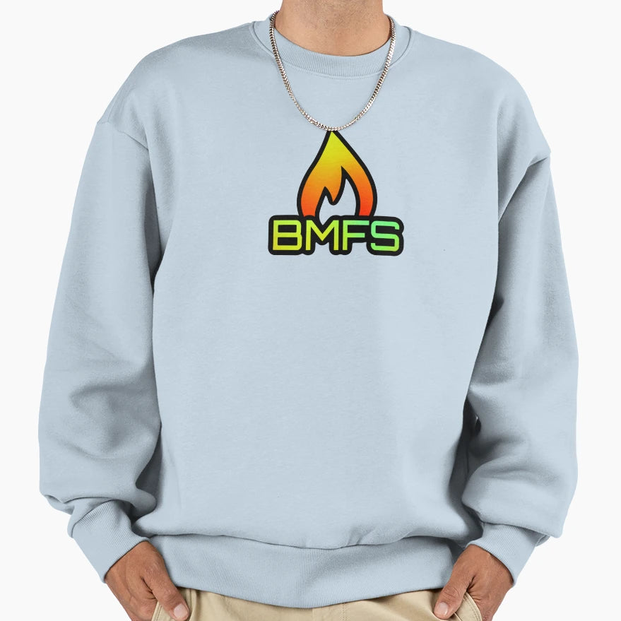 Bmfs Fire Sweatshirt - Novelty Apparel Unisex - T-Shirt, Sweatshirt, Hoodie