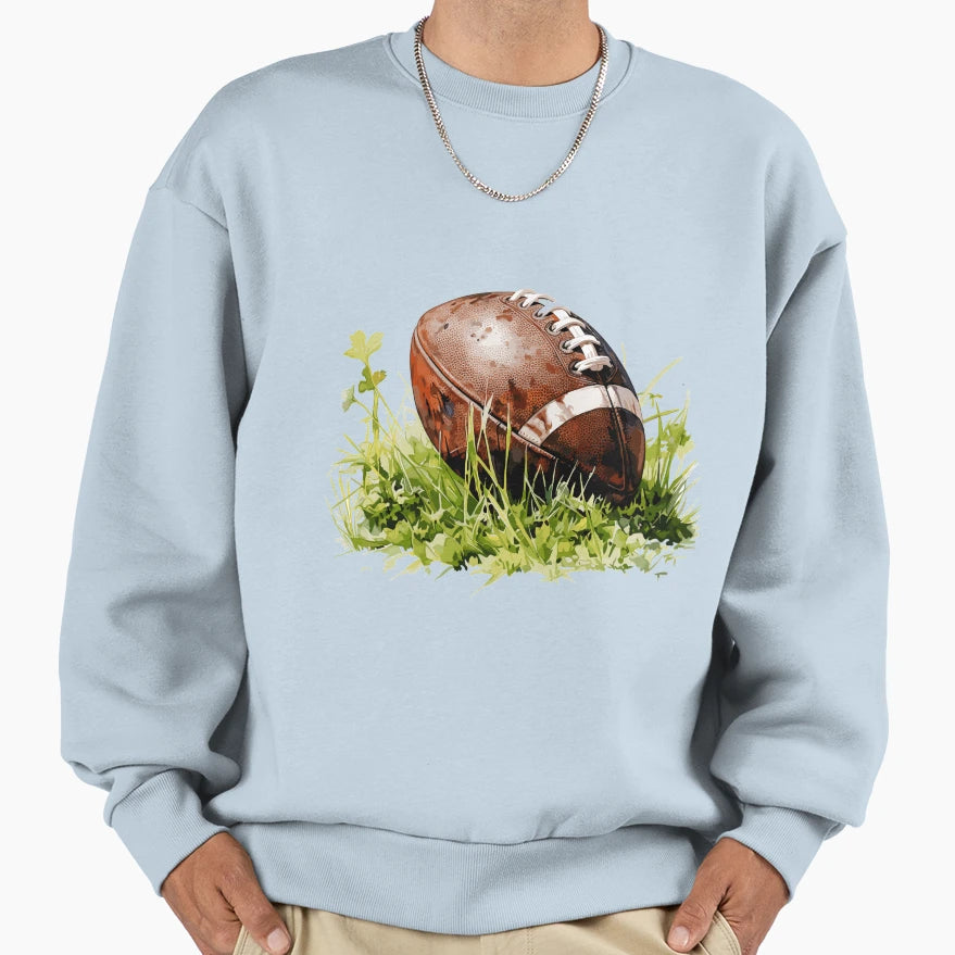 American Football Ball Sweatshirt - Unique Graphic Unisex - T-Shirt, Sweatshirt, Hoodie
