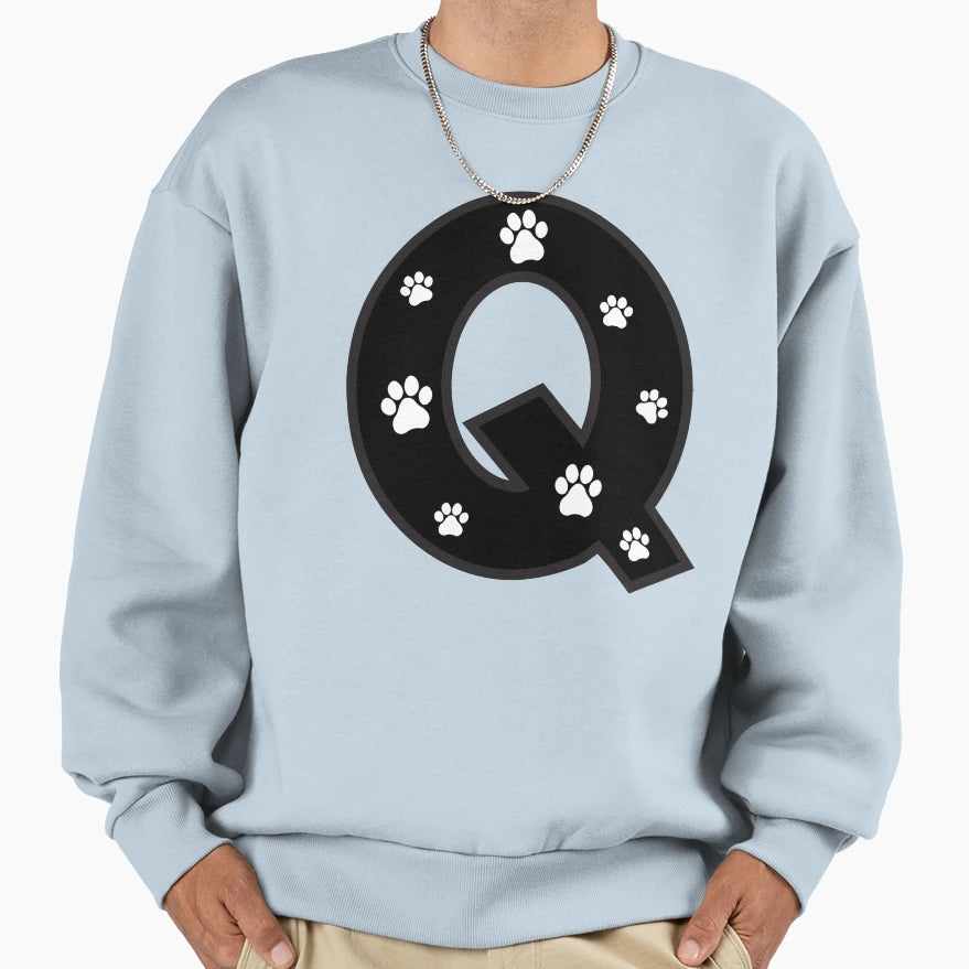 Paw Alphabet Sweatshirt - Casual Everyday Wear Men Women - T-Shirt, Sweatshirt, Hoodie