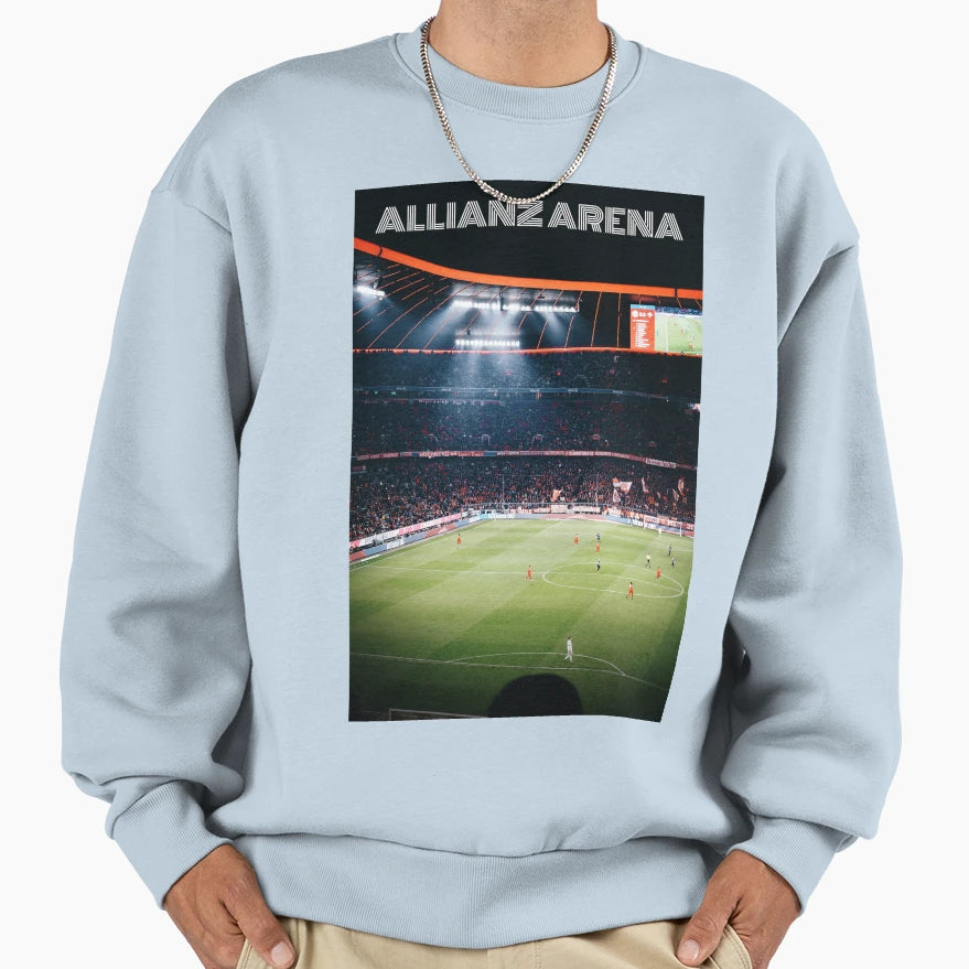 Allizanz Arena Bayern Munich Sweatshirt - Unique Graphic for Adults - T-Shirt, Sweatshirt, Hoodie