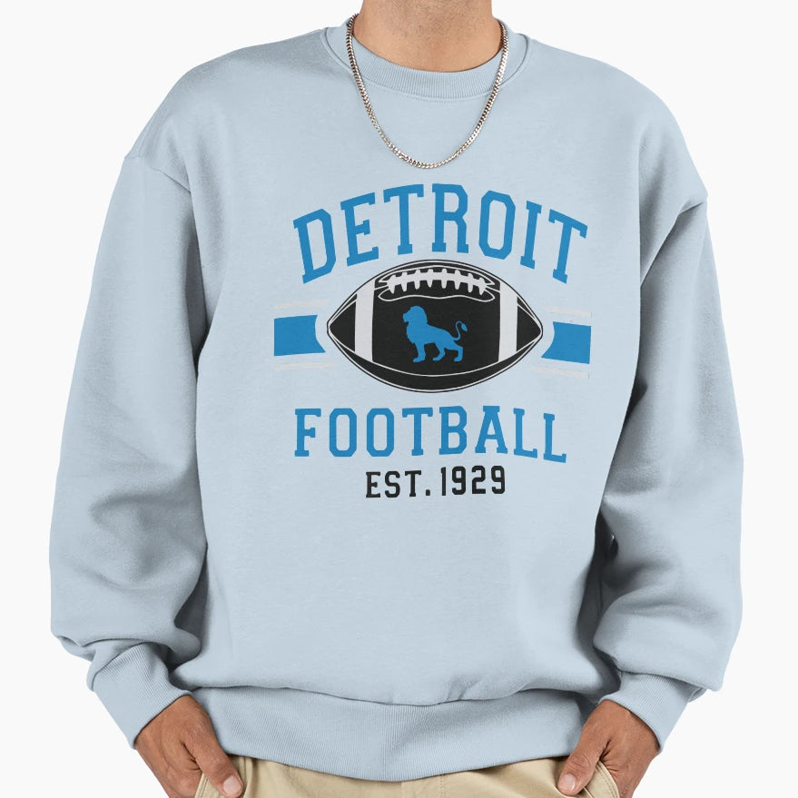 Detroit Lions Football Est 1929 Sweatshirt - Streetwear Style Unisex - T-Shirt, Sweatshirt, Hoodie
