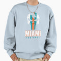 Miami Pro Football Grunge Sweatshirt - Graphic Print for Adults - T-Shirt, Sweatshirt, Hoodie