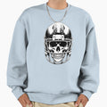 Football Helmet Skull Sweatshirt - Novelty Apparel Unisex - T-Shirt, Sweatshirt, Hoodie