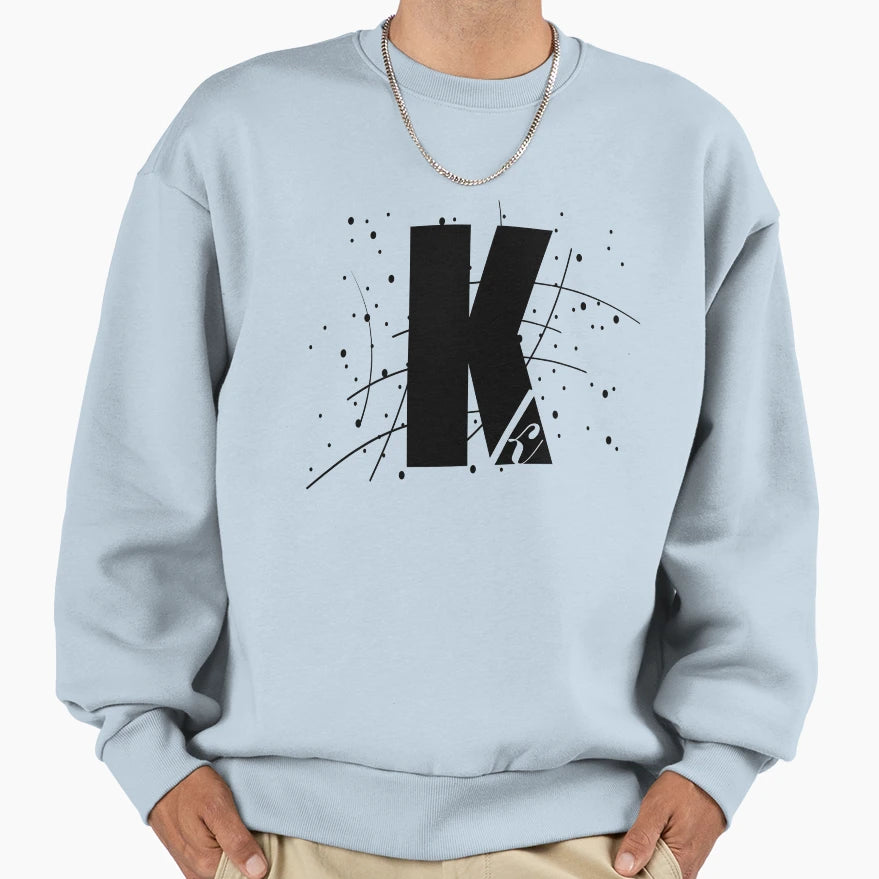 Letter K Sweatshirt - Graphic Print Men Women - T-Shirt, Sweatshirt, Hoodie