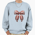 Coquette Bow Football Lover Game Sweatshirt - Unique Graphic for Adults - T-Shirt, Sweatshirt, Hoodie