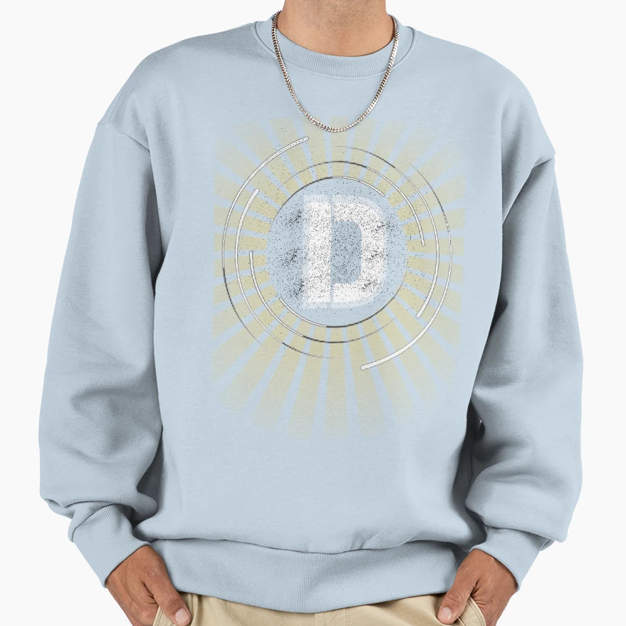 Letter D Alphabet Sunlight And Sweatshirt - Aesthetic Graphic Men Women - T-Shirt, Sweatshirt, Hoodie