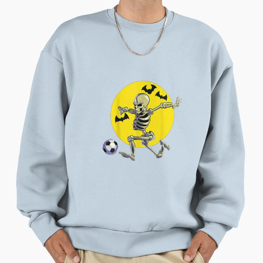 Soccer Skeleton Halloween Soccer Player Sweatshirt - Trendy Graphic Unisex - T-Shirt, Sweatshirt, Hoodie