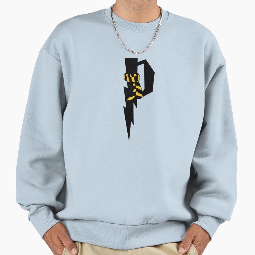 P Huffle Harry Magic School Lettering Sweatshirt - Graphic Print Men Women - T-Shirt, Sweatshirt, Hoodie