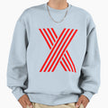 Red Letter X Sweatshirt - Trendy Graphic for Adults - T-Shirt, Sweatshirt, Hoodie