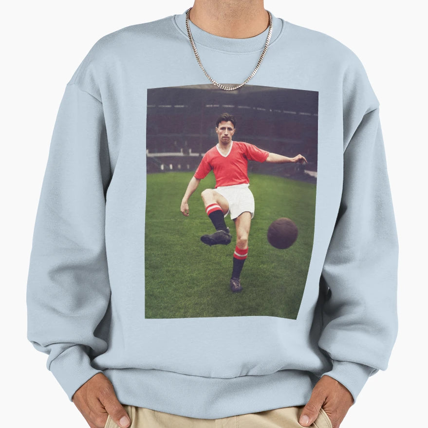 Roger Byrne Busby Babe Sweatshirt - Novelty Apparel Men Women - T-Shirt, Sweatshirt, Hoodie