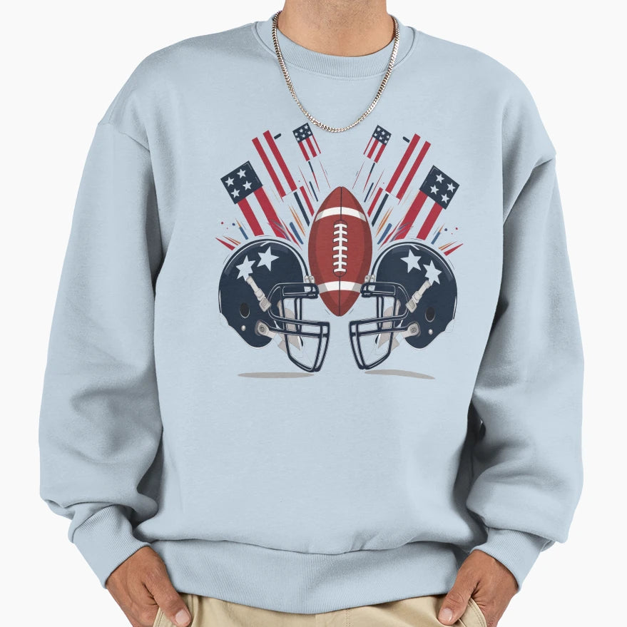 American Football Helmets Gridiron Glory T-Shirt - Unique Graphic Unisex - T-Shirt, Sweatshirt, Hoodie