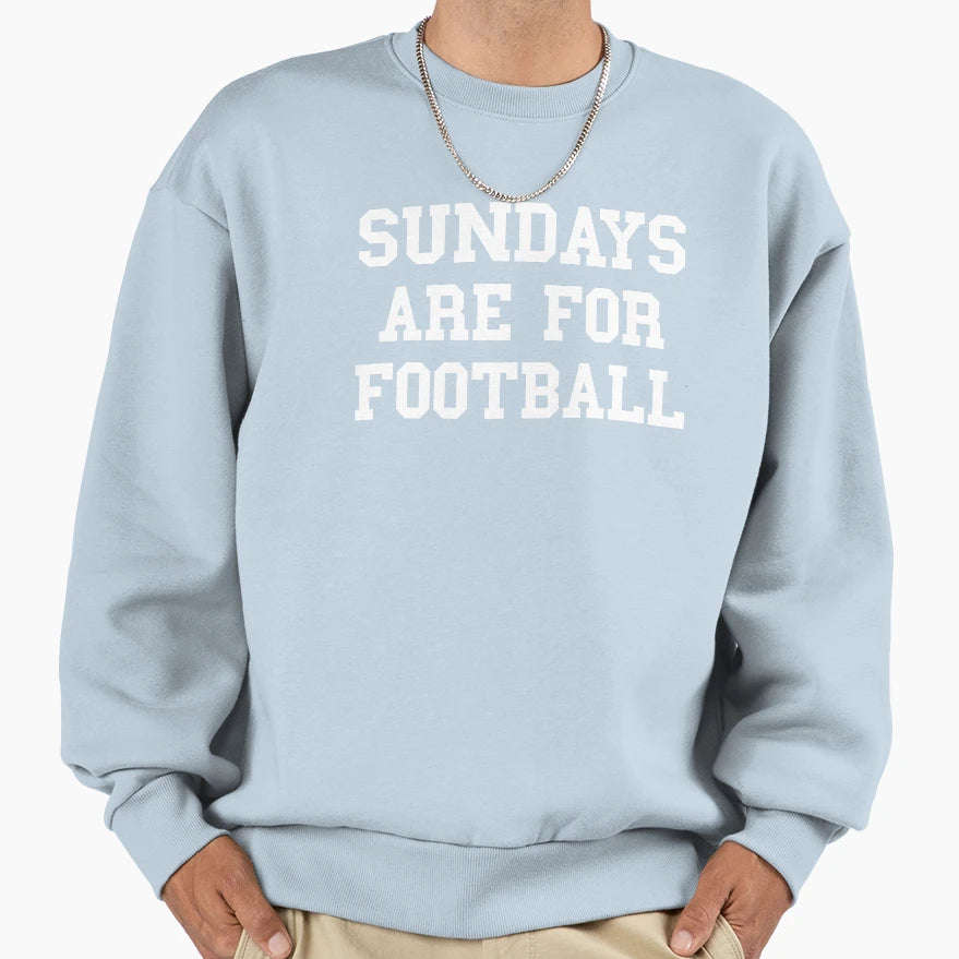 Sundays Are Football Sweatshirt - Minimalist Print Men Women - T-Shirt, Sweatshirt, Hoodie
