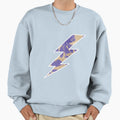 Purple And Gold Lightning Bolt Sweatshirt - Trendy Graphic Men Women - T-Shirt, Sweatshirt, Hoodie