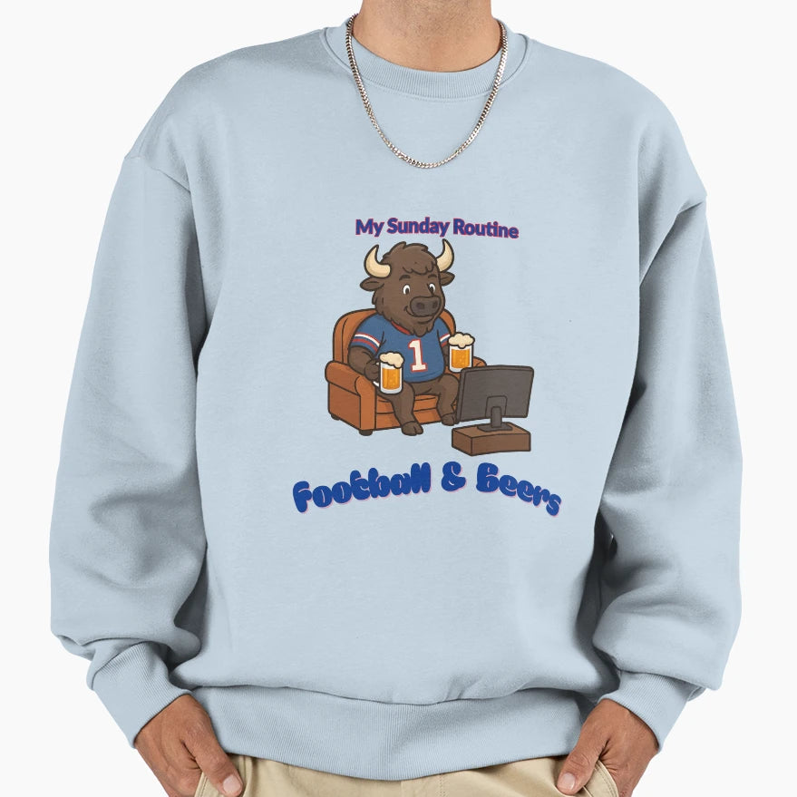 Buffalo Bills My Sunday Sweatshirt - Casual Everyday Wear Men Women - T-Shirt, Sweatshirt, Hoodie