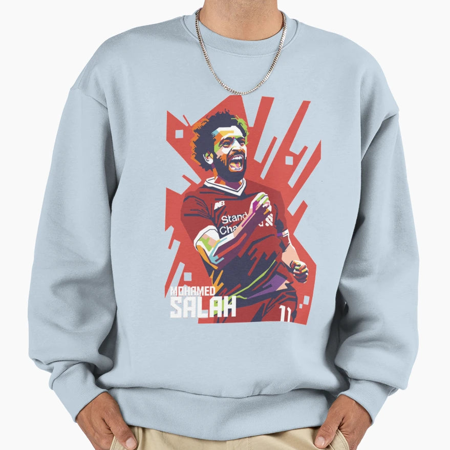 Mo Salah Sweatshirt - Graphic Print Men Women - T-Shirt, Sweatshirt, Hoodie