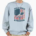 Field Goals And Freedom Dad Gift Fathers T-Shirt - Graphic Print Men Women - T-Shirt, Sweatshirt, Hoodie