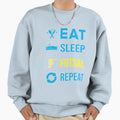 Eat Sleep Futsal Repeat Sweatshirt - Minimalist Print Unisex - T-Shirt, Sweatshirt, Hoodie
