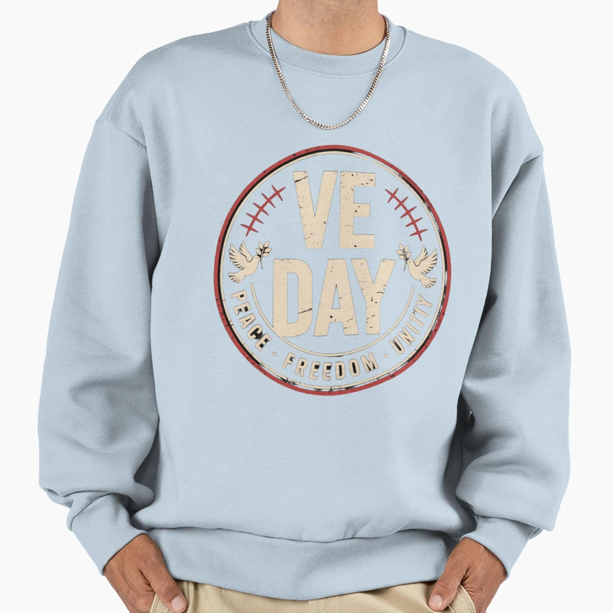 Peace And Unity Badge Sweatshirt - Streetwear Style Unisex - T-Shirt, Sweatshirt, Hoodie