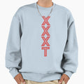 Bold Red Geometric Xxxt Typography Sweatshirt - Fun Novelty Design Unisex - T-Shirt, Sweatshirt, Hoodie