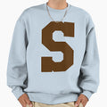 Alphabet Brown S Sports Letter S Sweatshirt - Aesthetic Graphic for Adults - T-Shirt, Sweatshirt, Hoodie