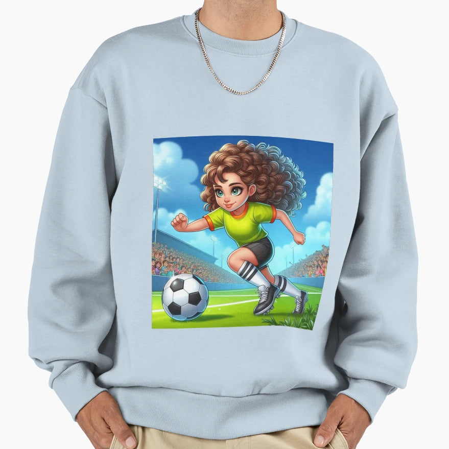 Soccer Player Sweatshirt - Graphic Print Men Women - T-Shirt, Sweatshirt, Hoodie