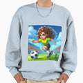 Soccer Player Sweatshirt - Graphic Print Men Women - T-Shirt, Sweatshirt, Hoodie