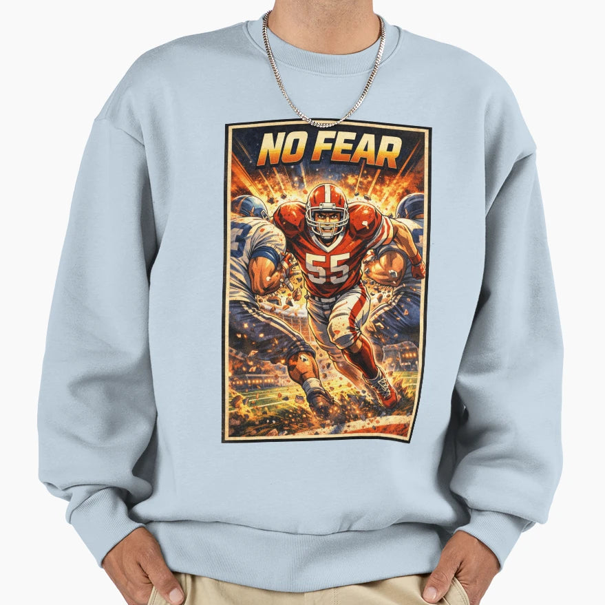 American Football No Fear Sports Sweatshirt - Trendy Graphic for Adults - T-Shirt, Sweatshirt, Hoodie