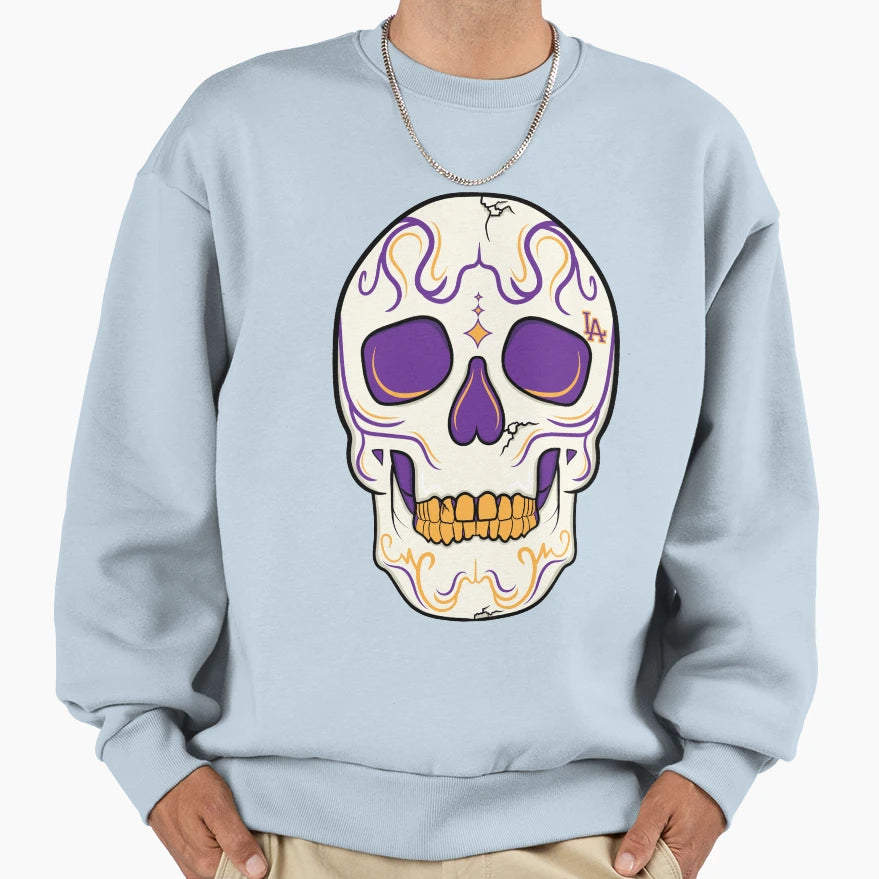 Lakers Skull Sweatshirt - Graphic Print for Adults - T-Shirt, Sweatshirt, Hoodie