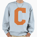 Alphabet Orange C Sports Letter C Sweatshirt - Aesthetic Graphic for Adults - T-Shirt, Sweatshirt, Hoodie