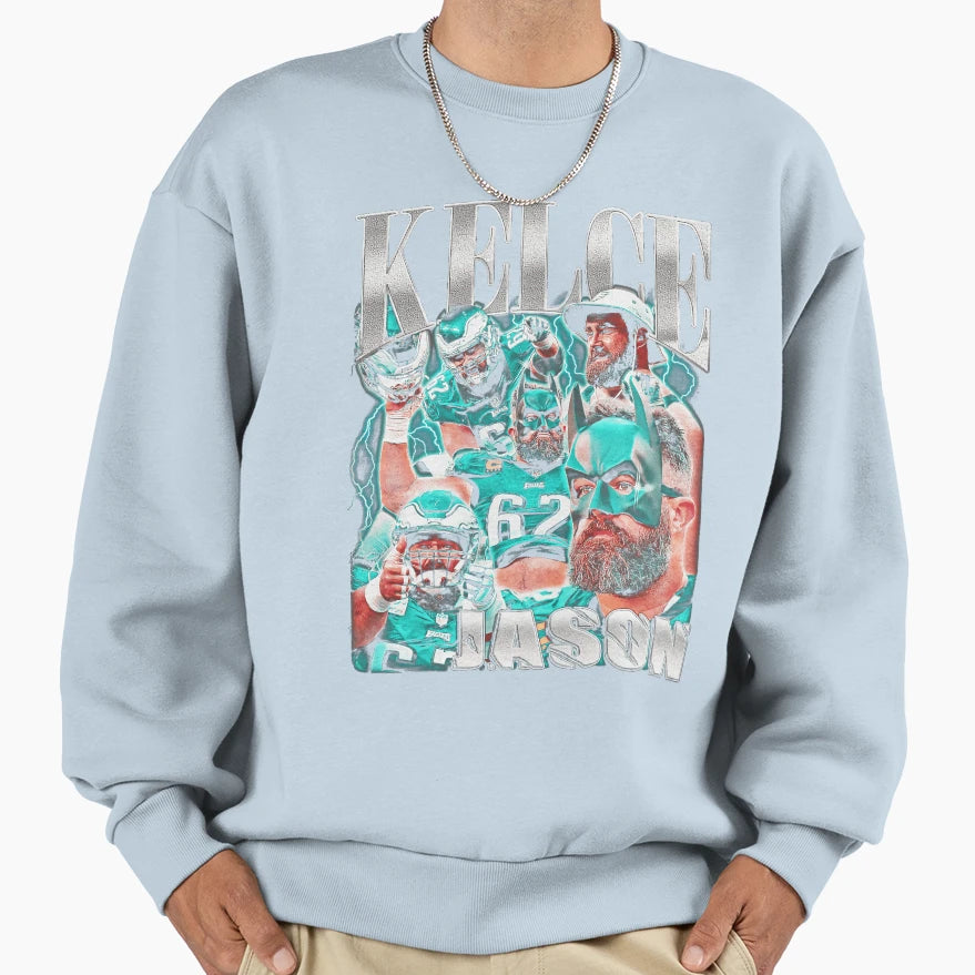 Fat Bat Kelce 90S Bootleg Sweatshirt - Novelty Apparel Unisex - T-Shirt, Sweatshirt, Hoodie