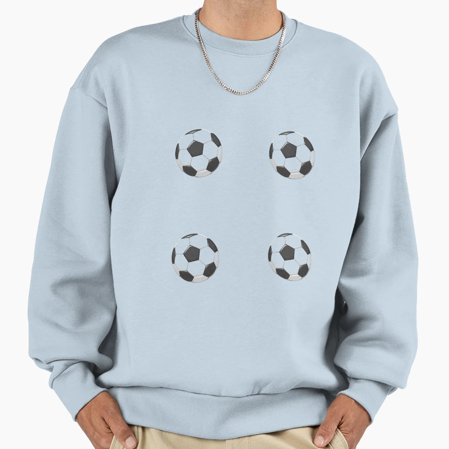 Soccer Ball Sweatshirt - Streetwear Style Men Women - T-Shirt, Sweatshirt, Hoodie