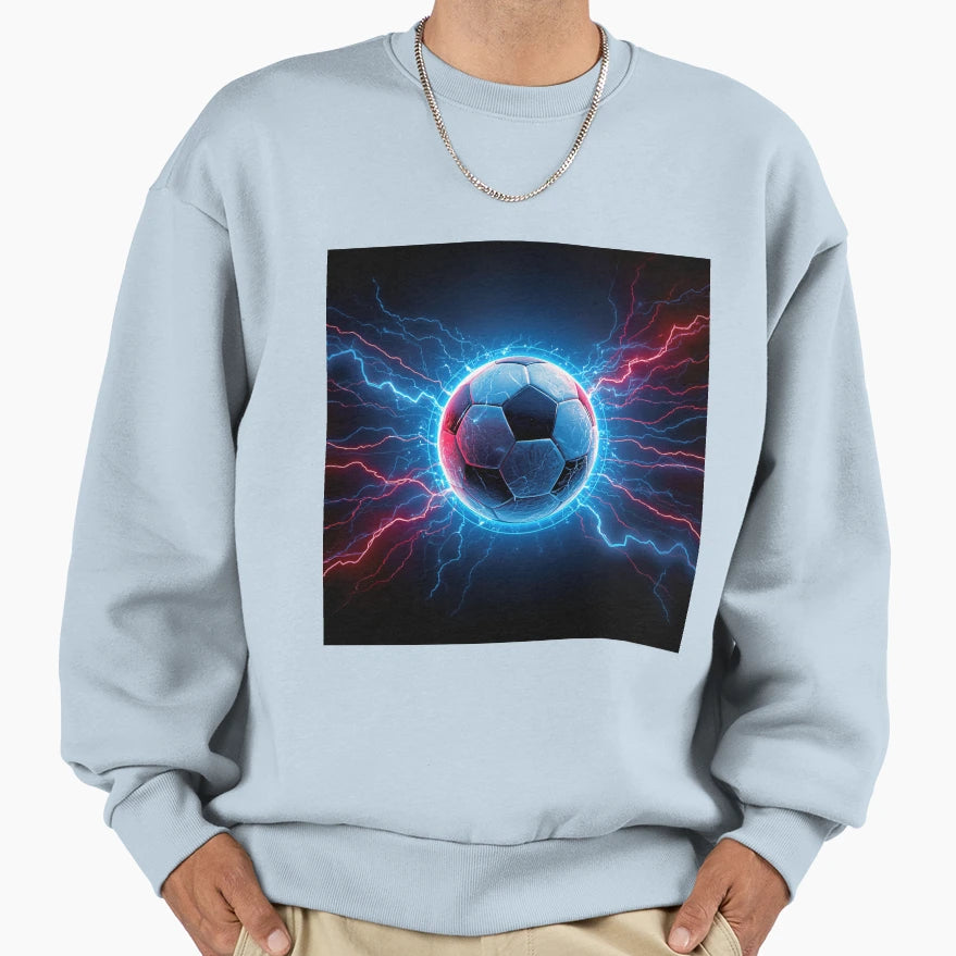 Electric Soccer Energy Game Day Sweatshirt - Trendy Graphic for Adults - T-Shirt, Sweatshirt, Hoodie