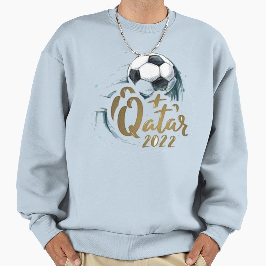 Qatar 2022 Sweatshirt - Minimalist Print for Adults - T-Shirt, Sweatshirt, Hoodie