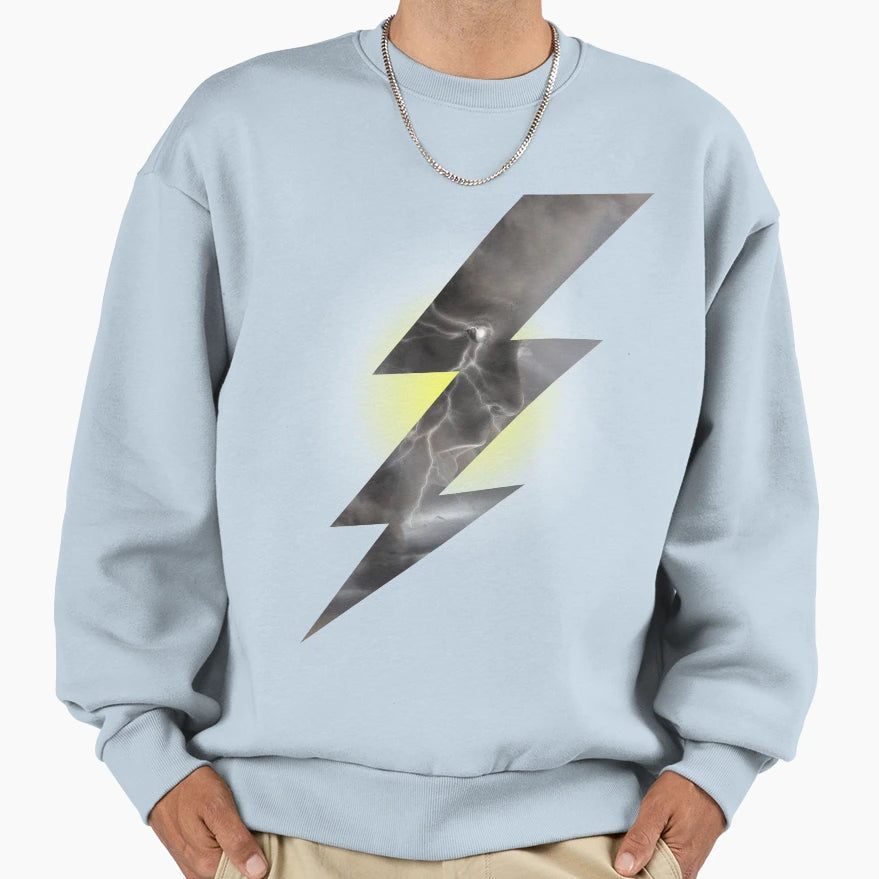 Zeus Lightening Sweatshirt - Minimalist Print Unisex - T-Shirt, Sweatshirt, Hoodie
