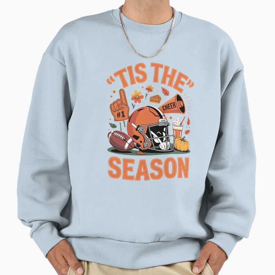 Tis Season Football Boho Floral Fall Sweatshirt - Aesthetic Graphic Unisex - T-Shirt, Sweatshirt, Hoodie