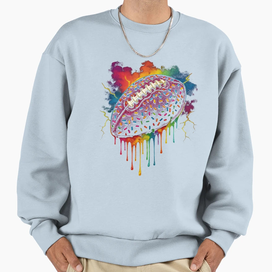 Football Drip Football Player Sweatshirt - Fun Novelty Design Men Women - T-Shirt, Sweatshirt, Hoodie