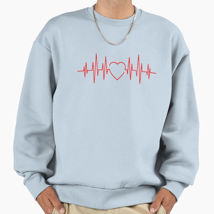 Valentines Day Joyful Heart Sweatshirt - Minimalist Print Unisex - T-Shirt, Sweatshirt, Hoodie