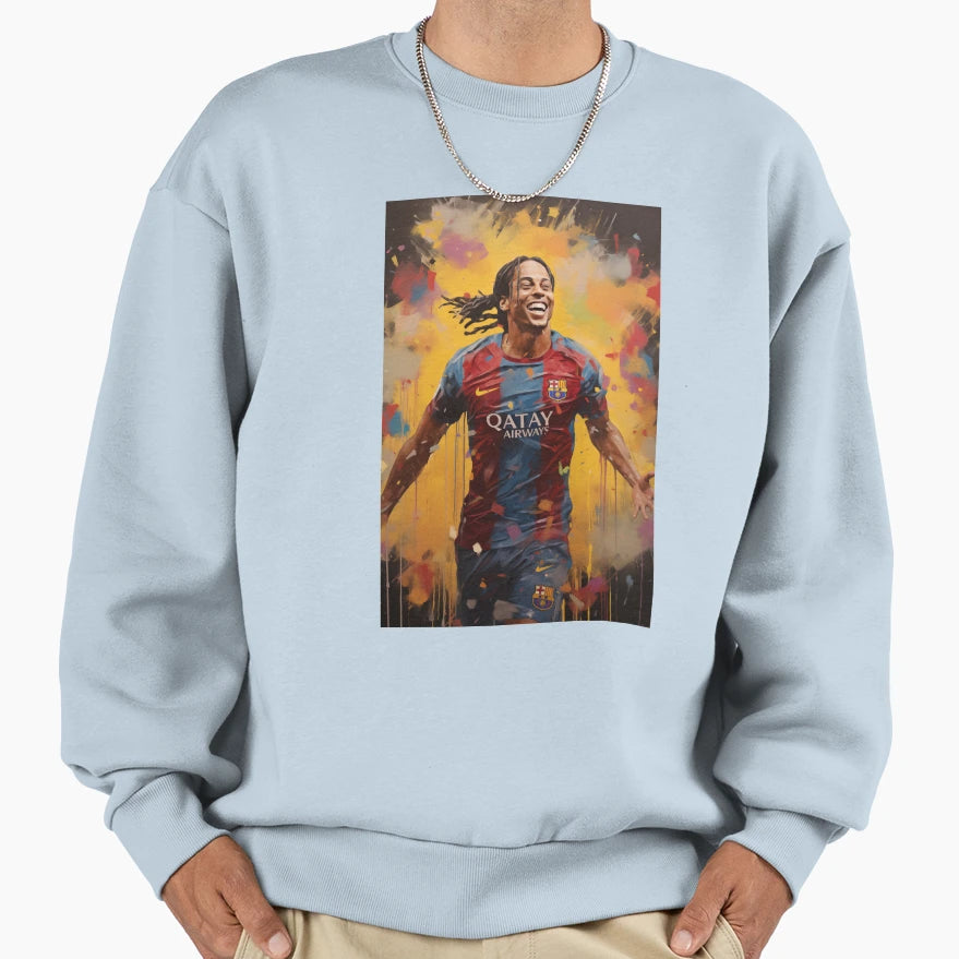 Ronaldinho Goal Celebration Sweatshirt - Fun Novelty Design Men Women - T-Shirt, Sweatshirt, Hoodie