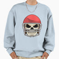 Skull Football Helmet Sweatshirt - Casual Everyday Wear Unisex - T-Shirt, Sweatshirt, Hoodie