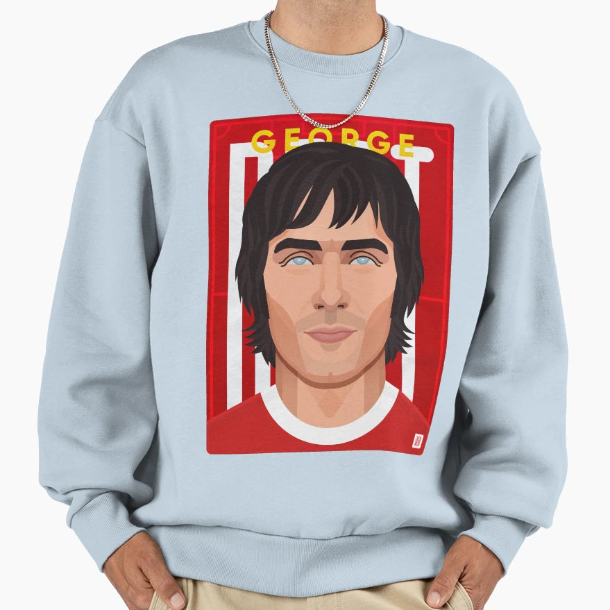 George Best Fifth Beatle Sweatshirt - Custom Art Print Men Women - T-Shirt, Sweatshirt, Hoodie