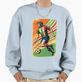 Soccer Striker Football Sweatshirt - Graphic Print Unisex - T-Shirt, Sweatshirt, Hoodie