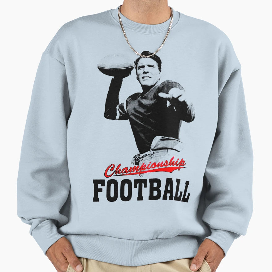 Quarterback Sweatshirt - Graphic Print Men Women - T-Shirt, Sweatshirt, Hoodie