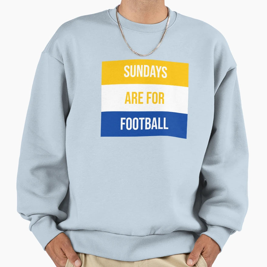 Sundays Are Football Sweatshirt - Fun Novelty Design for Adults - T-Shirt, Sweatshirt, Hoodie