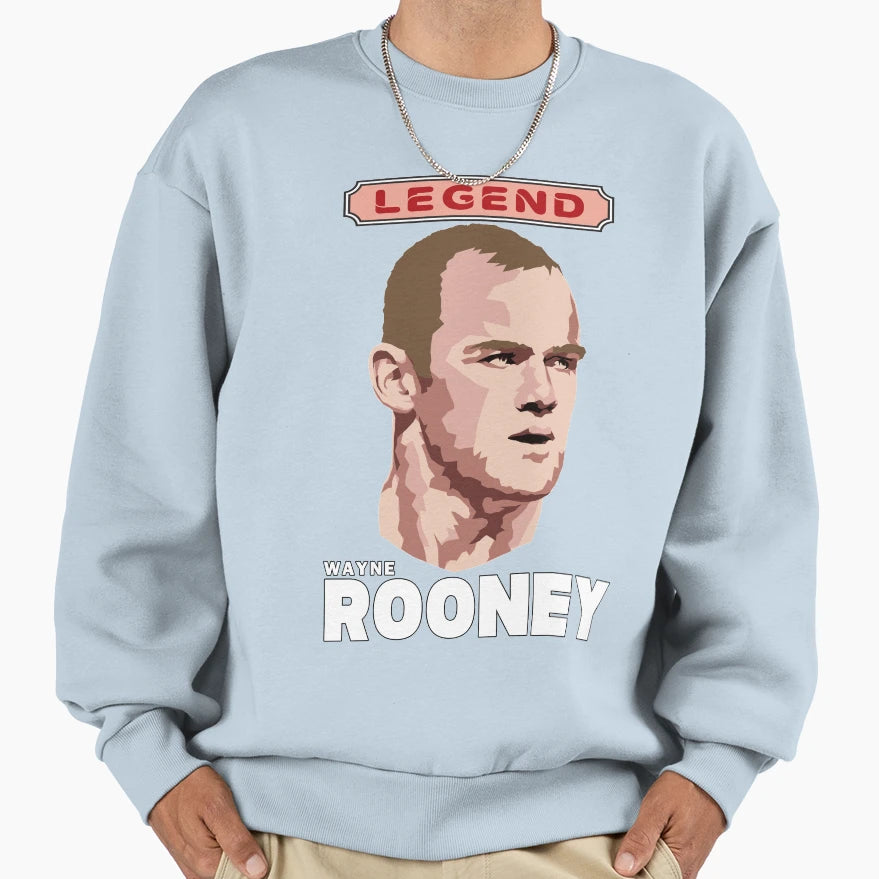 Wayne Rooney Football Legend Sweatshirt - Streetwear Style Men Women - T-Shirt, Sweatshirt, Hoodie
