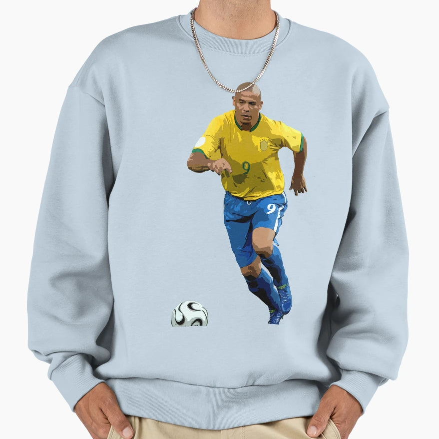 Ronaldo Nazario Sweatshirt - Aesthetic Graphic Unisex - T-Shirt, Sweatshirt, Hoodie
