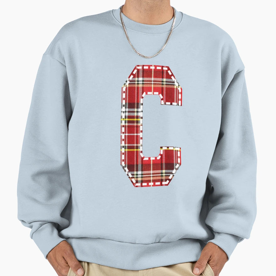 Letter C Capital Alphabet Sweatshirt - Graphic Print for Adults - T-Shirt, Sweatshirt, Hoodie